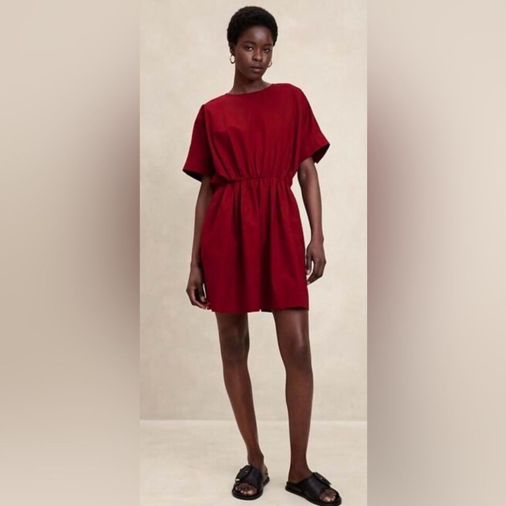 Banana Republic Vibrant Red Mini Dress